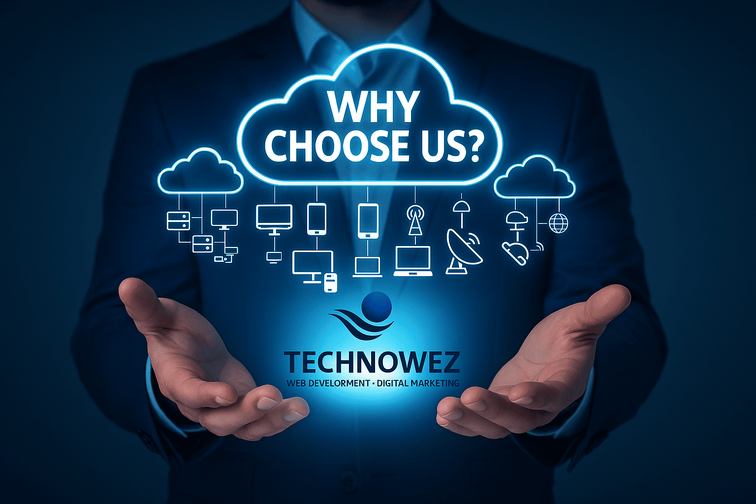 Why choose Technowez — expert web development, graphic design, and digital marketing services to grow your business online.